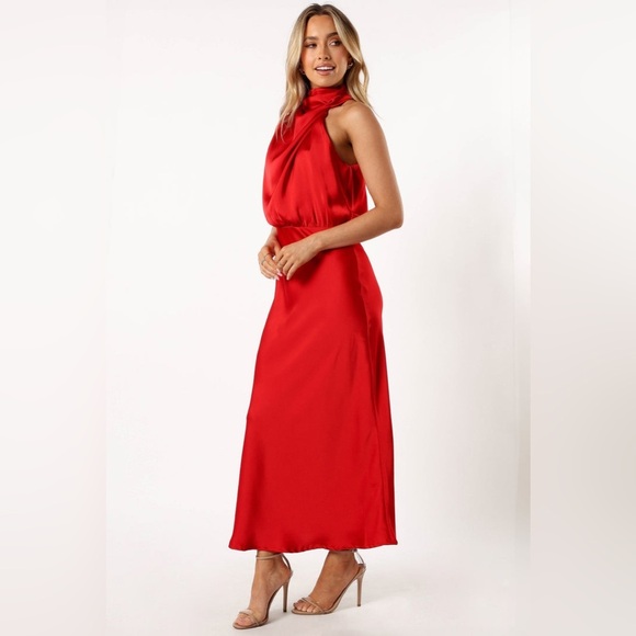 Petal & pup satin midi dress nwot - Picture 3 of 5